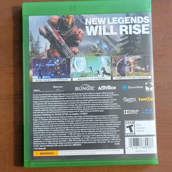 Used Destiny 2 Microsoft XBOX ONE Activision - Picture 2 of 7
